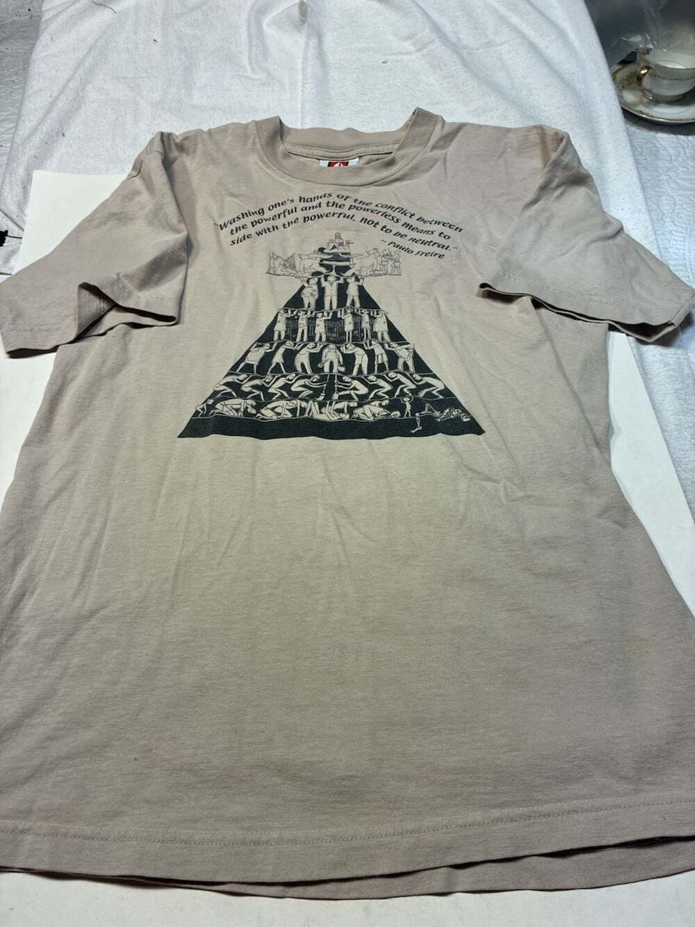 Bayside Heavyweight Paulo Freire Quote Graphic T-Shirt